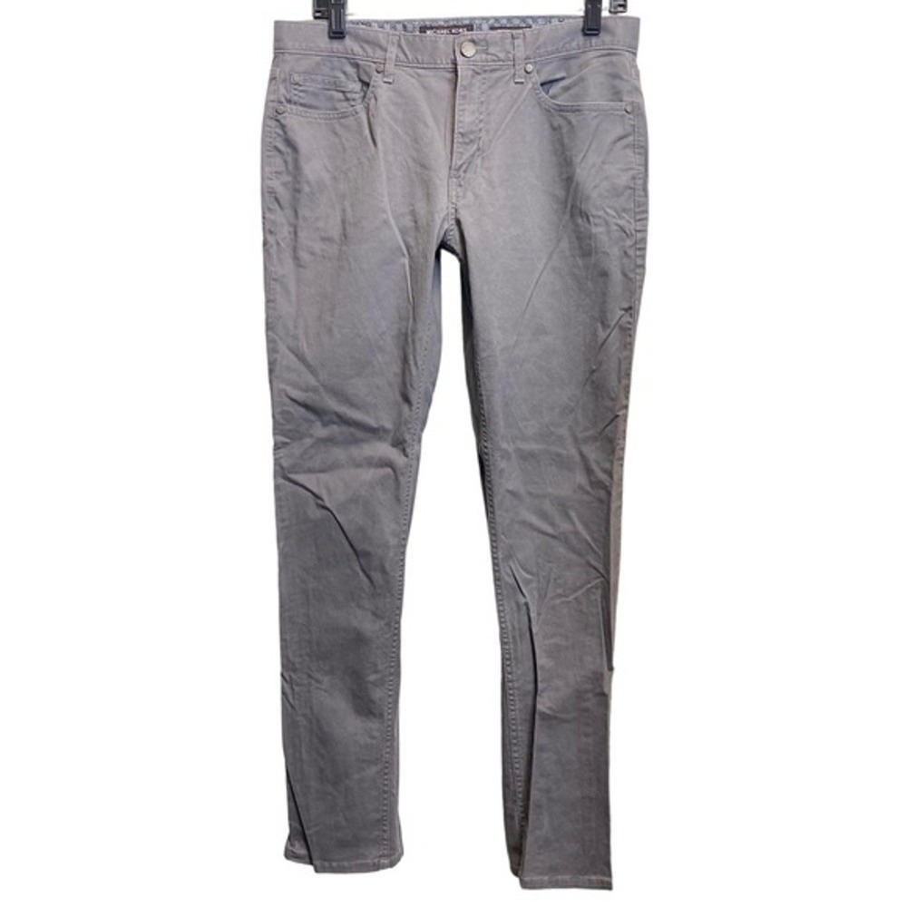 Michael Kors Men's 31/32 Gray Parker Slim Fit Pants